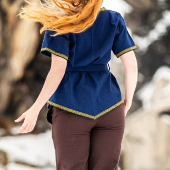 Preview: Wikinger Tunika Damen  -  Matilda  - blau